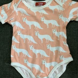 A Milk barn 3-6 months onsie